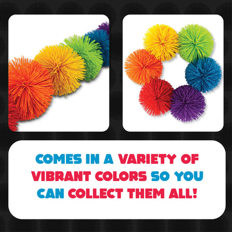 Koosh Balls 3 inch, Assorted Colors - Kids Outdoor Toys, Beach Toys, Kids Games, Outdoor Games for Adults and Family, Outdoor Games for Kids, Kids Toys, Fidget Toys for Kids, Ages 3+