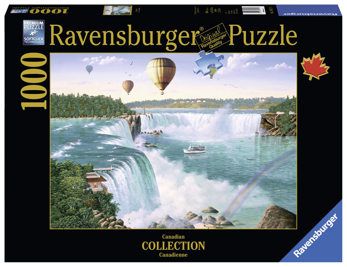 Ravensburger Niagara Falls Puzzle - 1000 Unique Pieces | Softclick Technology Engaging Imagery | Ravensburger's Premium Quality Idea