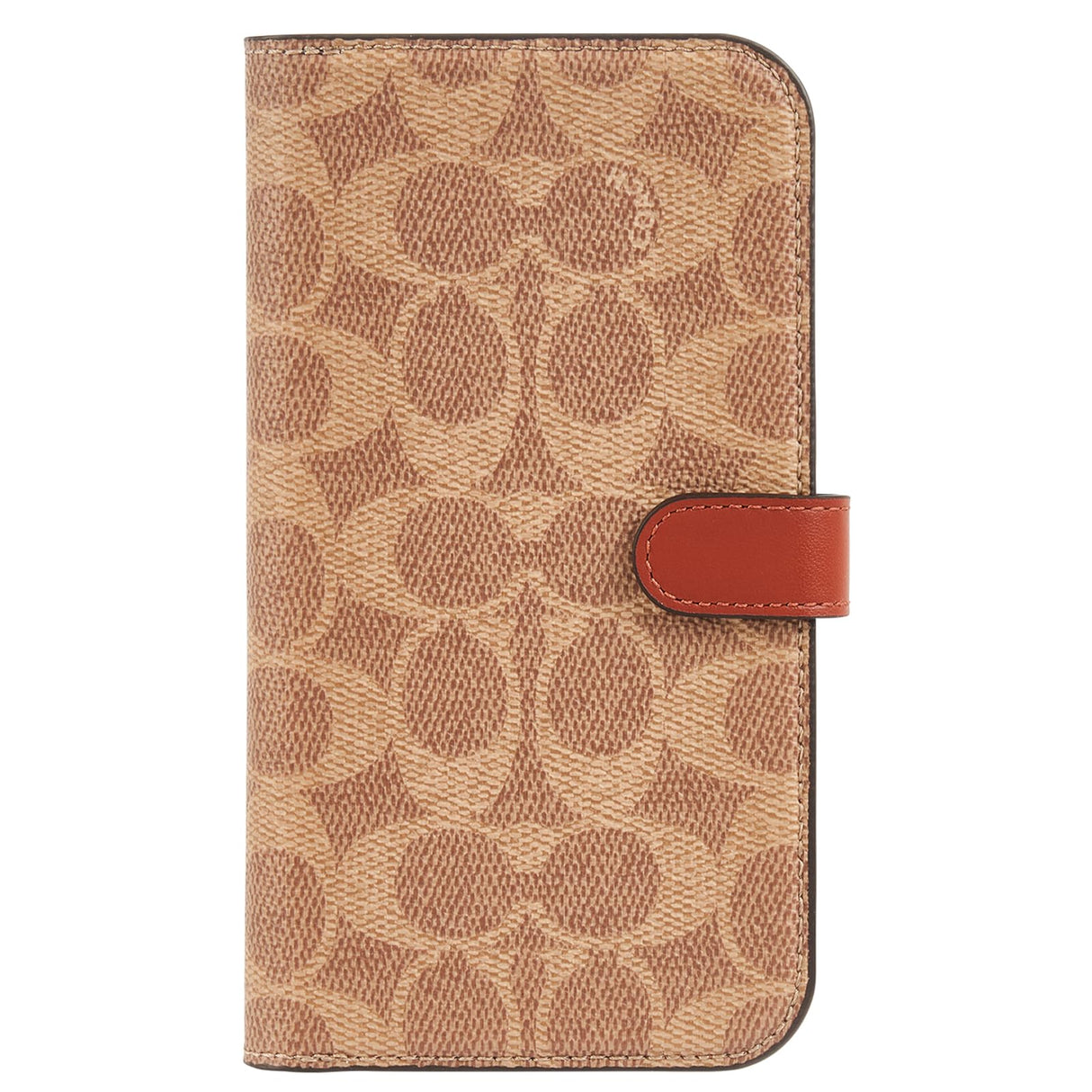 Coach - Folio Case For Apple Iphone 15 Pro Max - Signature C Tan