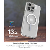 Zagg - Crystal Palace Snap Case For Apple Iphone 15 Pro Max - Clear