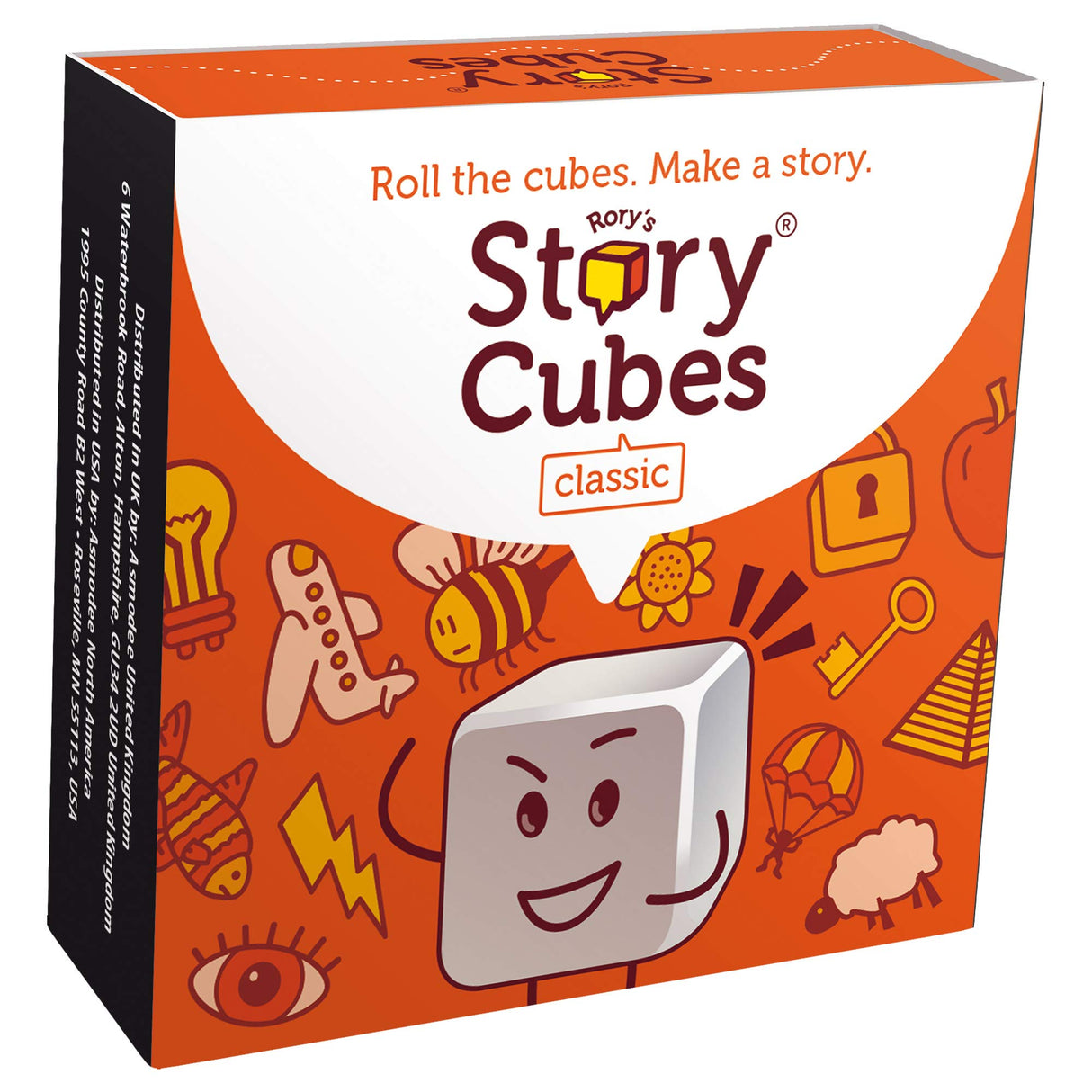 Rory's Story Cubes Classic (Box) - Creative Storytelling Dice Set in a Magnetic Box! Fun Family Game for Kids & Adults, Ages 6+, 1+ Players, 10 Minute Playtime, Made by Zygomatic