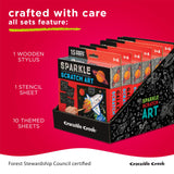 Crocodile Creek Space Sparkle Scratch Art 6 Piece Set, 1 EA