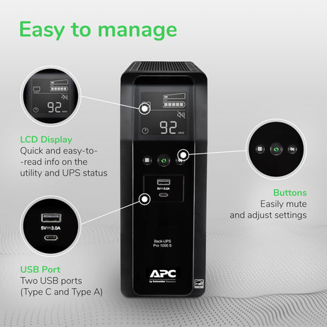 APC BACK UPS PRO 1000VA