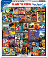 White Mountain Puzzles Travel The World - 500 Piece Jigsaw Puzzle