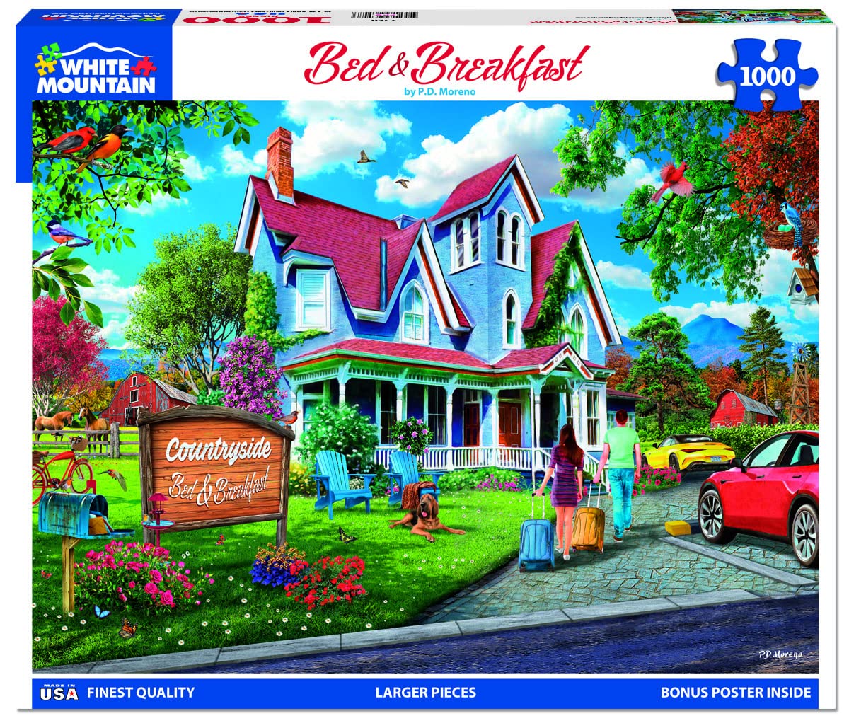 White Mountain - Bed & Breakfast, 1000 Piece Jigsaw Puzzle, Honeymoon Puzzle