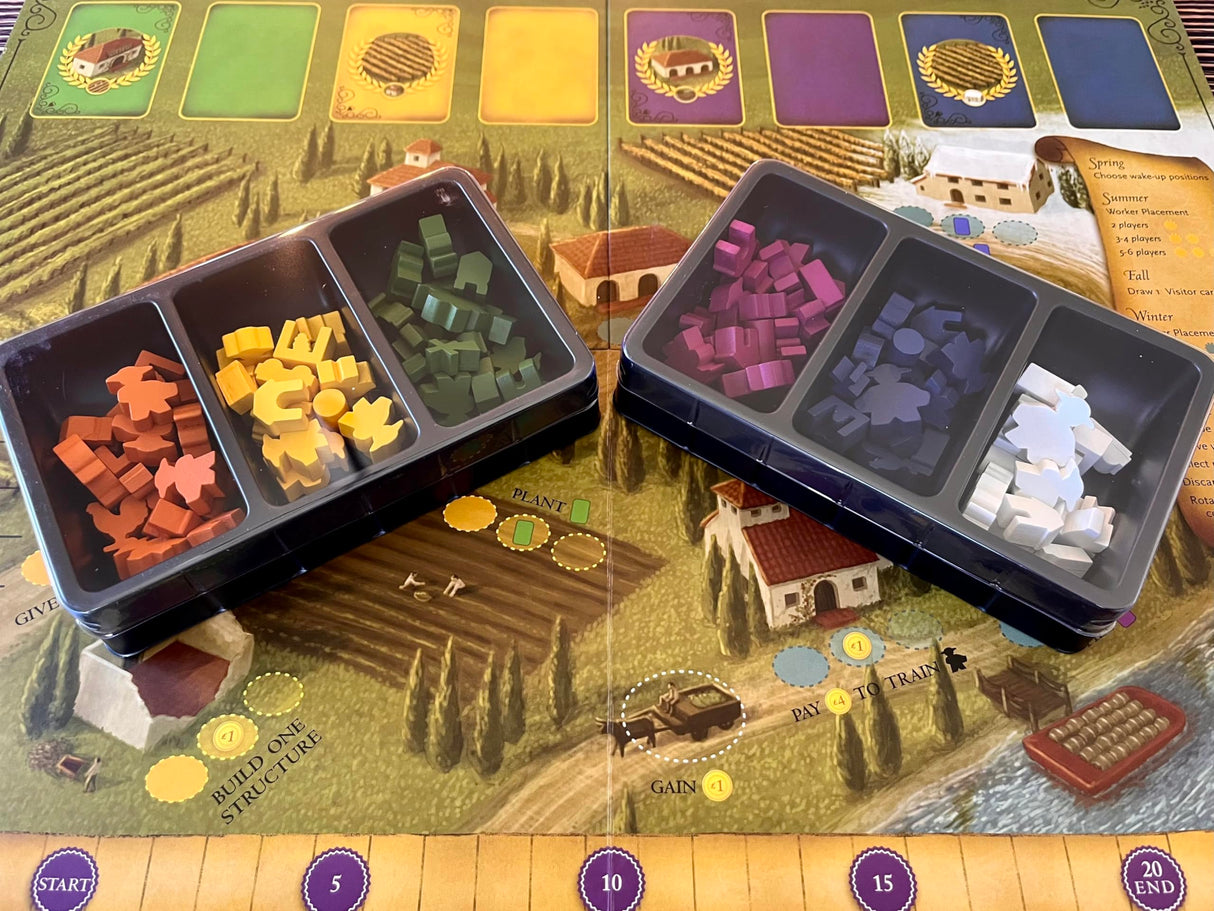 Stonemaier Games: Viticulture Essential Edition | Create The Most Prosperous Tuscan Vineyard | Wine Themed Strategy Board Game for Adults and Family | 1-6 Players, 90 Mins, Ages 14+