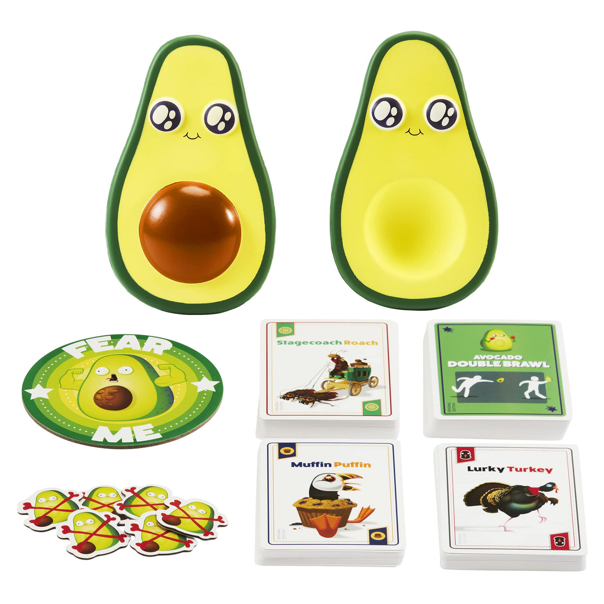 Exploding Kittens Presents Throw Avocado - A Dodgeball Card Sequel and Expansion Set - Family-Friendly Card Games for Adults, Teens & Kids - 2-6 Players - Ages 7 and Up - 120 Cards