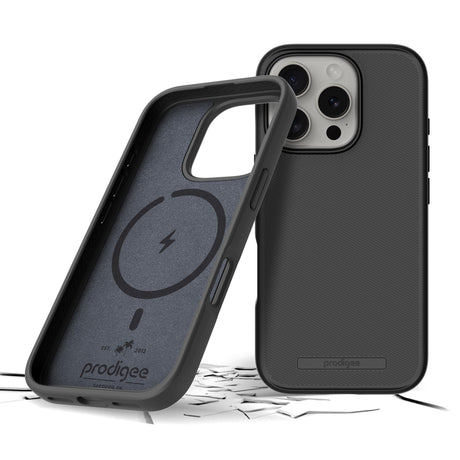 Prodigee - Solid Magsafe Case For Apple Iphone 16 Pro - Black