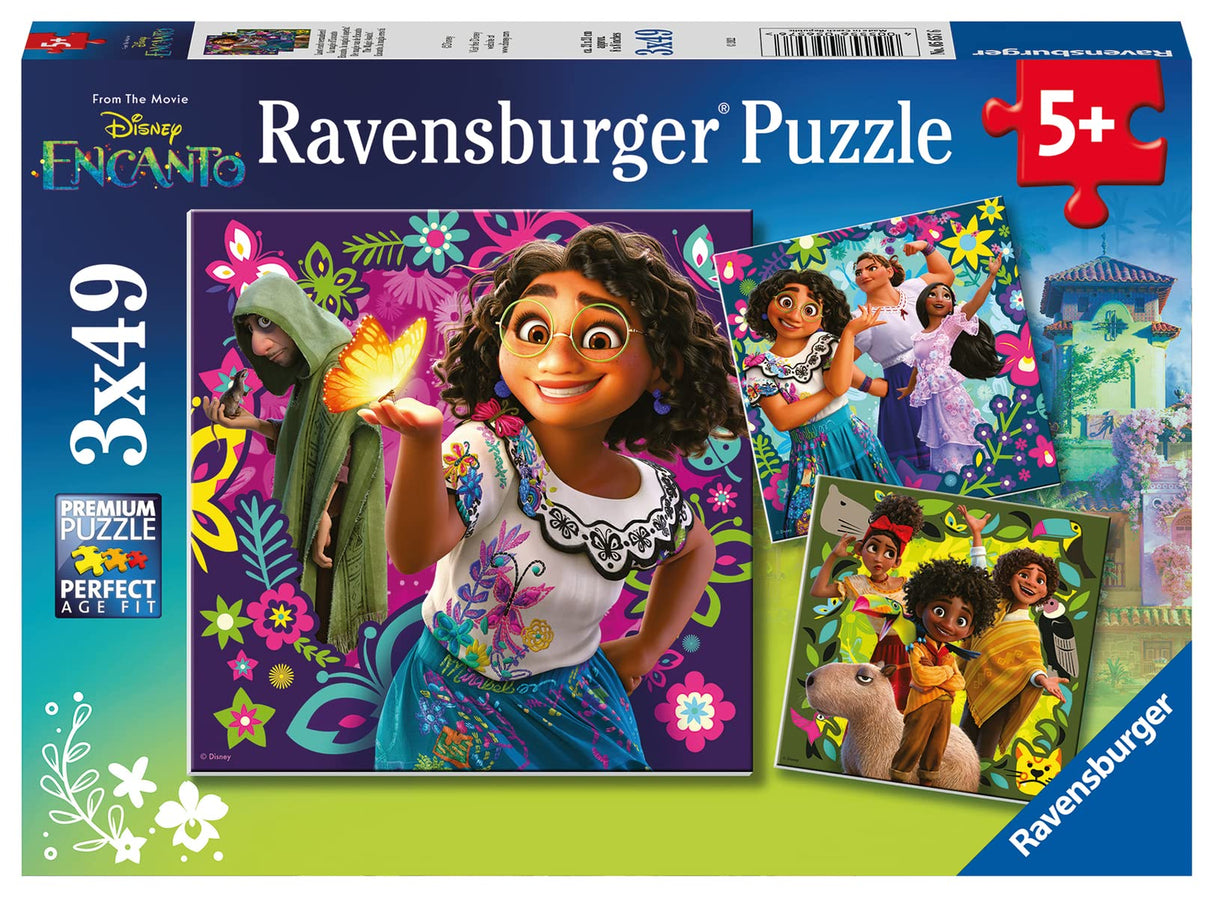 Ravensburger Disney Encanto 3x49 Piece Jigsaw Puzzle Set for Kids - Every Piece is Unique, Pieces Fit Together Perfectly