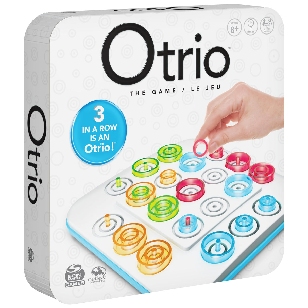 Spin Master Games, Otrio Strategy-Based Board Game, Classic Game, Kids Games, Family Game Night for Ages 8+