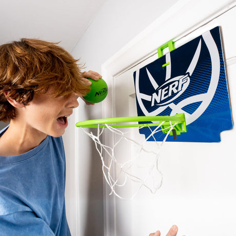 Nerf Mini Over The Door Basketball Hoop - Green