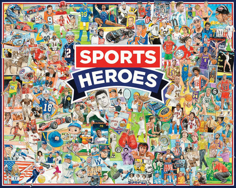 White Mountain Sports Heroes - 1000 Piece Jigsaw Puzzle