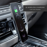 Satechi - Magnetic Wireless Car Charger - Space Gray