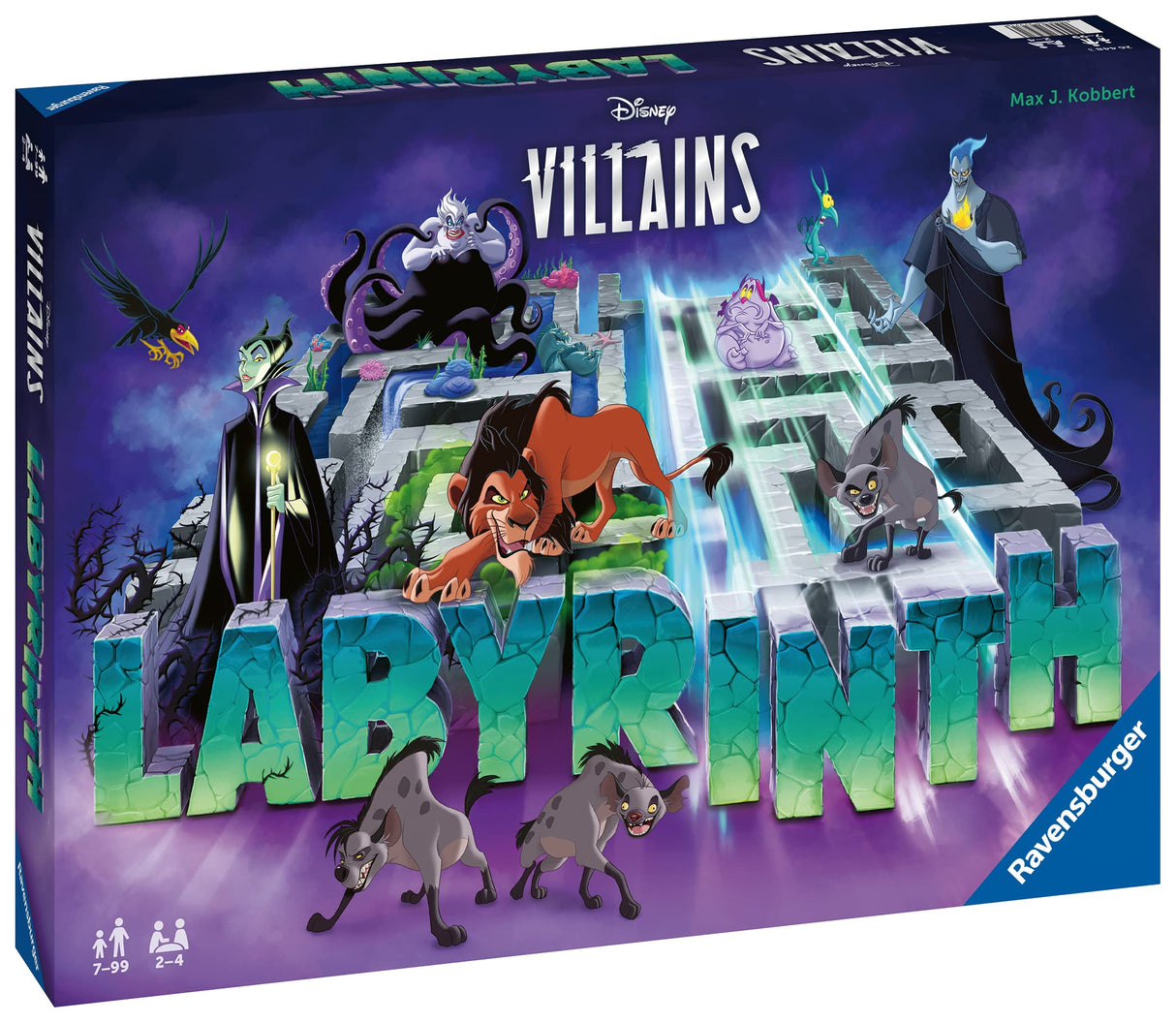 Ravensburger Disney Villains Labyrinth Board Game - Engaging Family Fun for Ages 7 and Up | Dynamic Maze Puzzle | Quality Design | Ideal Gift for Disney Fans