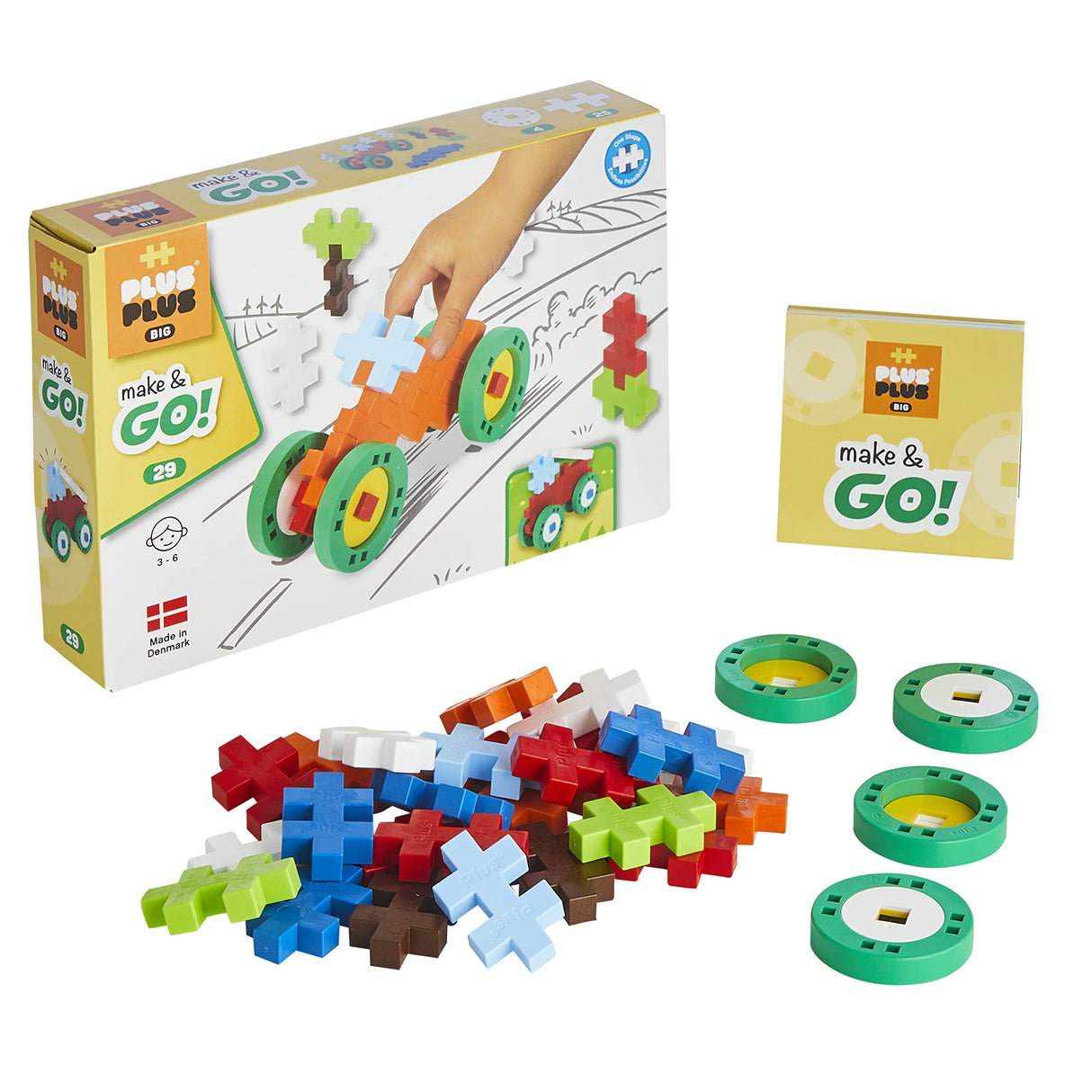 PLUS PLUS Big - Make&Go Mini Vehicles - 29 Pcs - PP3423 Basic