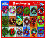 White Mountain Festive Wreaths Christmas Puzzles 1000 Pieces Jigsaw Puzzle for Adults and Family