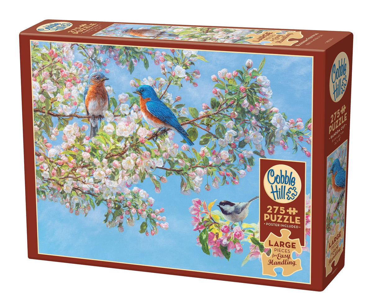 Cobble Hill 275 Piece Easy-Handling Puzzle - Blossom Festival - Sample Poster Included