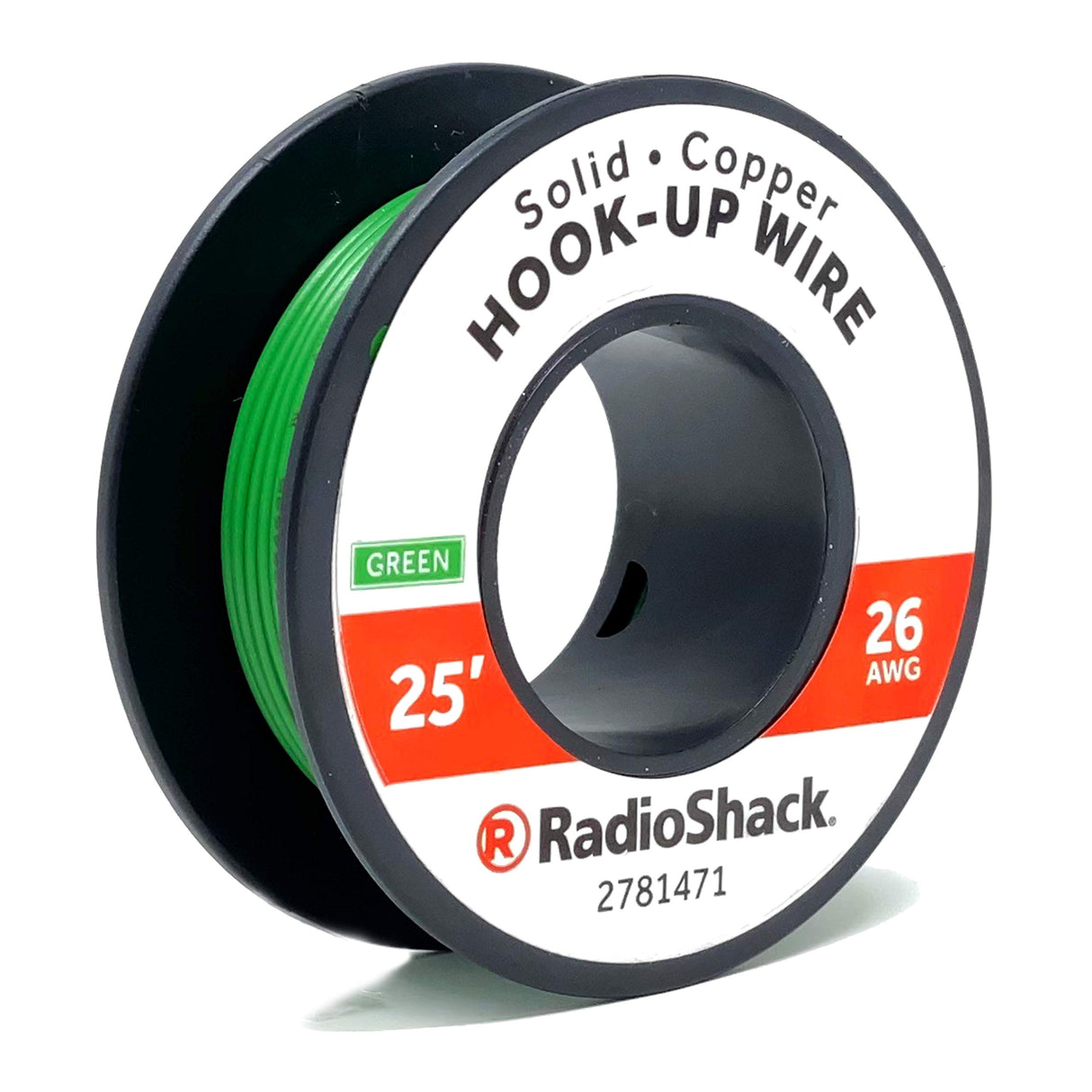 2781465:  26 AWG SOLID COPPER HOOK-UP WIRE - BLACK / 25' - BLACK / 100' - RED /