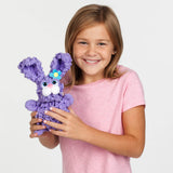 Creativity for Kids Finger Looping Bunny Craft Kit - Learn to Finger Knit for Kids - Make Your own Plush Bunny Toy