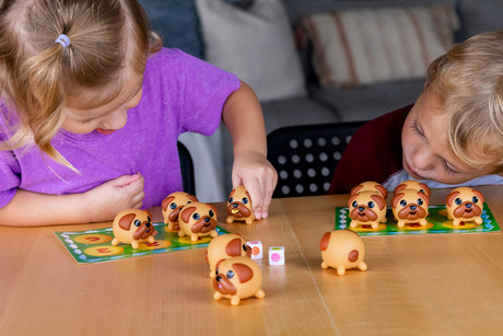 BLUE ORANGE GAMES Tongues Out! The Squishy, Squeezy Preschool and Children Game - Educational Puppy Fidget Memory Color Matching Fun 2-4 Players for Ages 4+