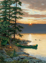 Cobble Hill 500 Piece Puzzle - Canoe Lake - Sample Poster Included