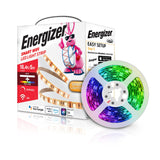 Energizer Smart Wi-Fi LED Light Strip, 16.4ft, Multi-Color and Single White, with App, Compatible with Alexa, Google Assistant and Siri, Customizable, Kitchen, Bedroom, Office, Monitor Backlighting