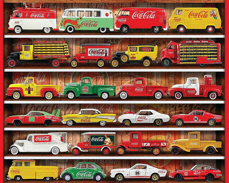 Springbok 1000 Piece Jigsaw Puzzle Coca Cola Cars - Made in USA