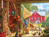 White Mountain Puzzles Barnyard Buddies - 500 Piece Jigsaw Puzzle