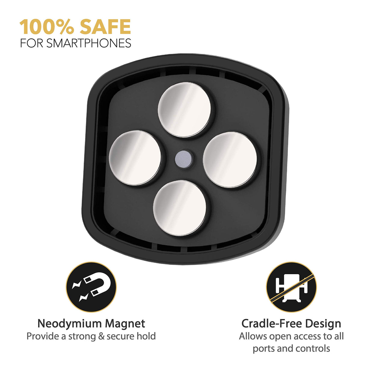 Scosche - Magicmount Pro Freeflow Vent Mount - Black