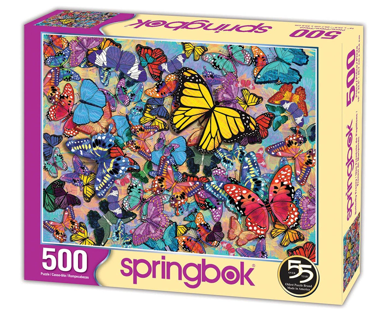 Springbok's 500 Piece Jigsaw Puzzle Butterfly Frenzy - Made in USA