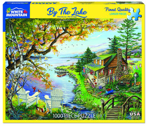White Mountain Puzzles - By The Lake - 1000 Piece Jigsaw Puzzle
