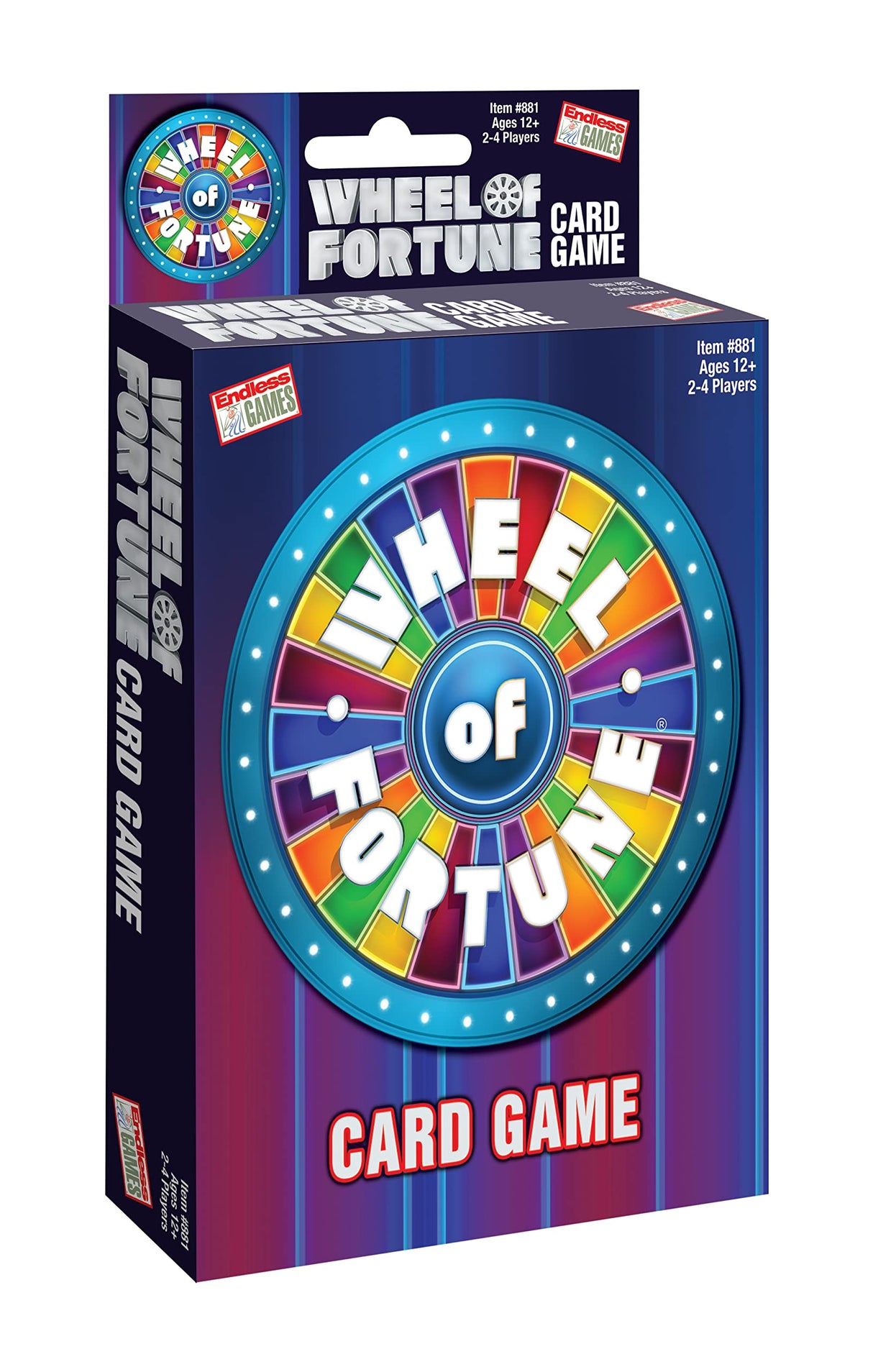 Wheel of Fortune Card Game - Faced Paced Competition - Travel Sized Party Game