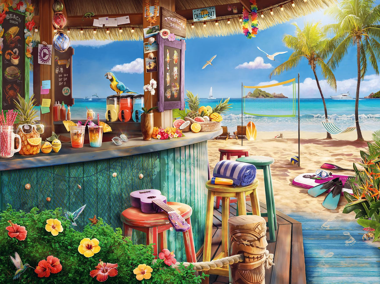 Ravensburger Beach Bar Breezes 1500-Piece Jigsaw Puzzle - Engaging Beach-Themed Artwork | Premium Quality | Perfect Interlocking Fit | Ideal for Adults and Kids Aged 14+