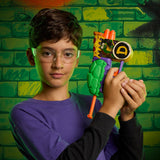 Kid aiming the Nerf TMNT Donatello Blaster