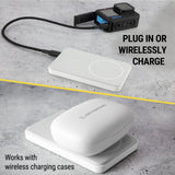 Scosche - Magnetic Wireless Charging Bank - White