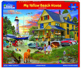 White Mountain My Yellow Beach House Summer Puzzles 500 Pieces Jigsaw Puzzle for Adults