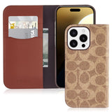 Coach - Folio Case For Apple Iphone 16 Pro - Signature Tan