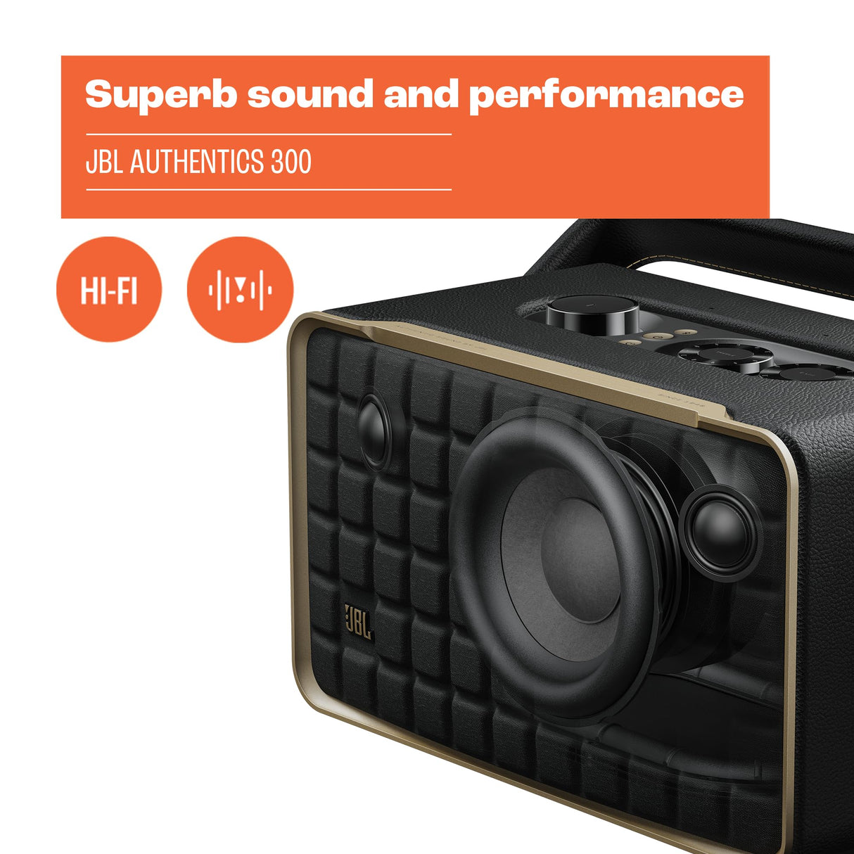 Jbl - Authentics 300 Wireless Home Speaker - Black