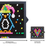 Lite-Brite Mini, Light Up Drawing Board, Mini LED Drawing Board with Colors, Travel-Sized Toys for Creative Play, Glow Art Neon Effect Drawing Board, Light Toys for Kids Aged 4 +