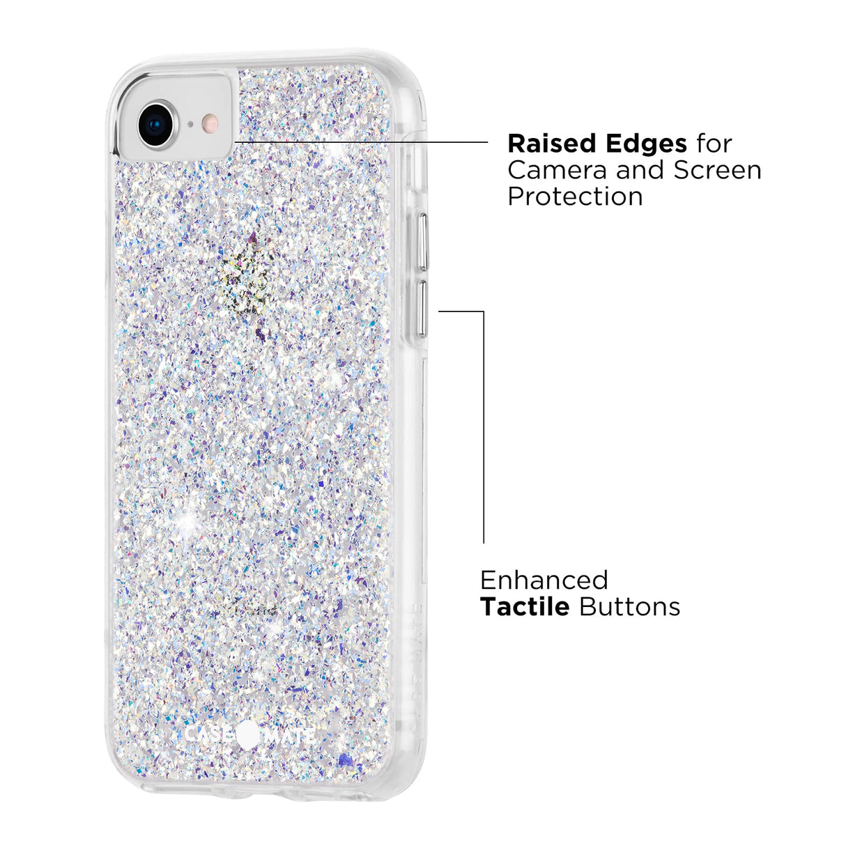 Case-mate - Twinkle Case With Micropel For Apple Iphone Se 2022 / Se 2020 / 8 / 7 / 6s / 6 - Stardust