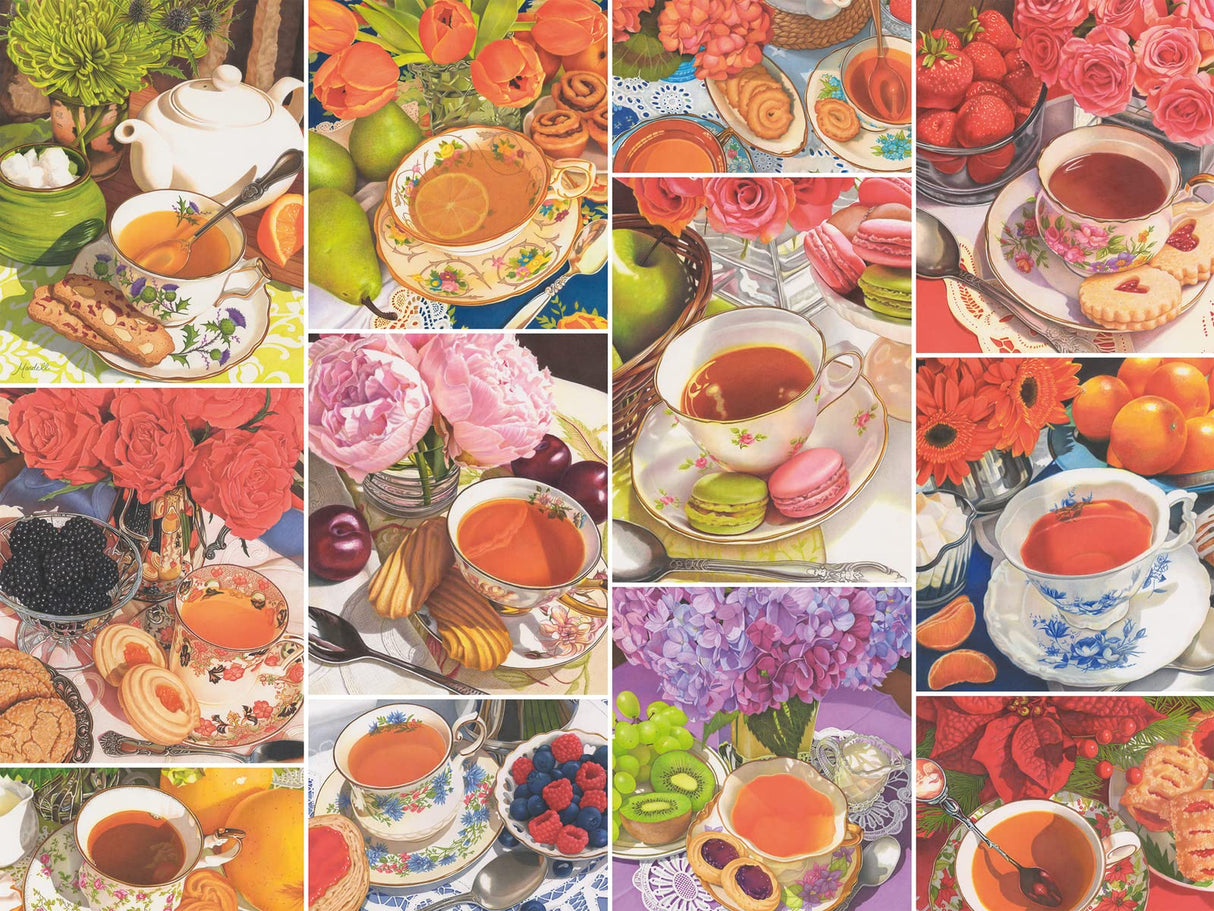 Ravensburger Teatime Large Format Jigsaw Puzzle - 750 Pieces | Unique, Softclick Fit | Ideal for Adults and Kids | Forest Stewardship Council Certified