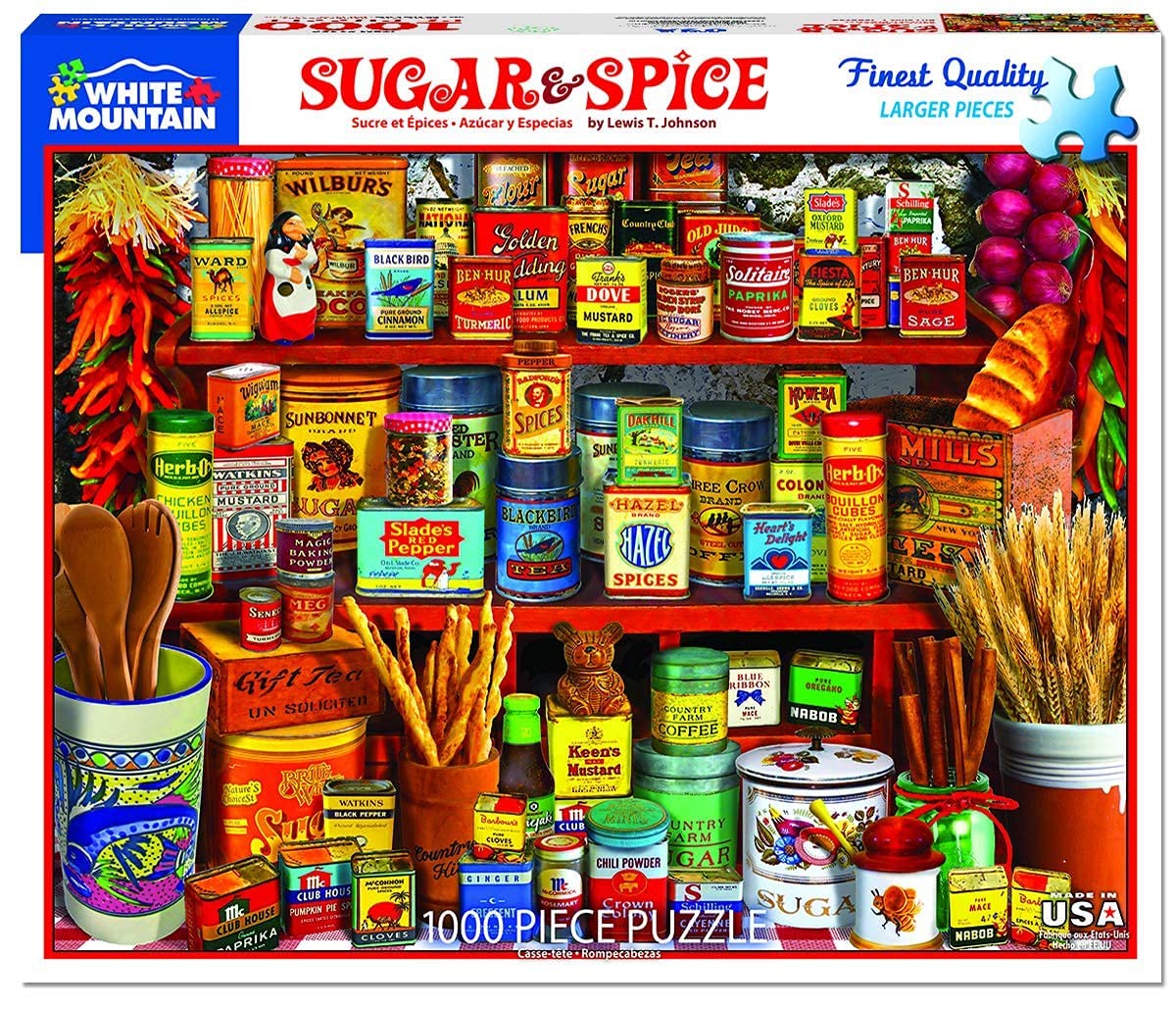 White Mountain Puzzles Sugar and Spice - 1000 Piece Jigsaw Puzzle