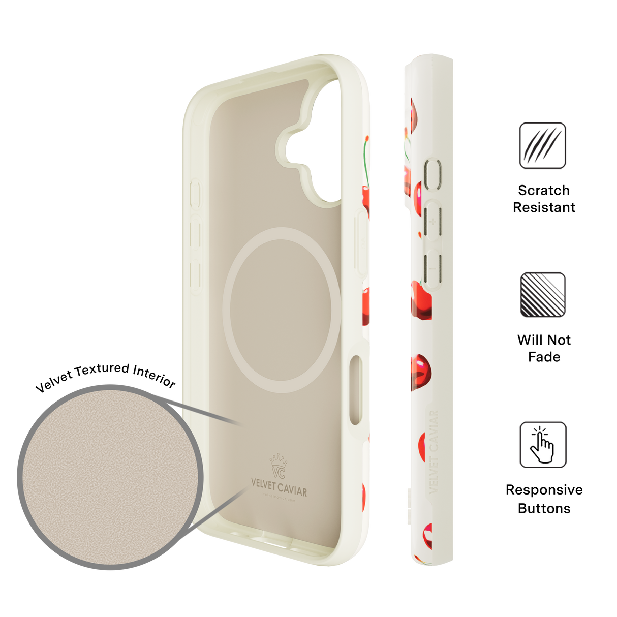 VELVET CAVIAR - IPhone 17 MagSafe Case - Mon Cheri Cherry