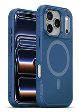 xBase iPhone 17 Pro - ProTech Dual Layer MagSafe - Rugged Armor Protective Case - Blue