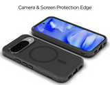 xBase Pixel 10/10 Pro ProTech Dual Layer MagSafe Compatible Rugged Armor Protective Case - Black