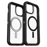 OtterBox - Defender Pro XT Clear Case for Apple iPhone 15 / iPhone 14 / iPhone 13 / iPhone 16e - Dark Side