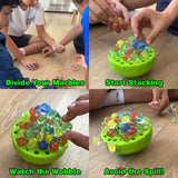 WobbleBall, Marble Balance Game for Kids, Include 50 Marbles