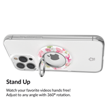 VELVET CAVIAR - Magnetic Phone Ring & Stand - Posie Pink Bow