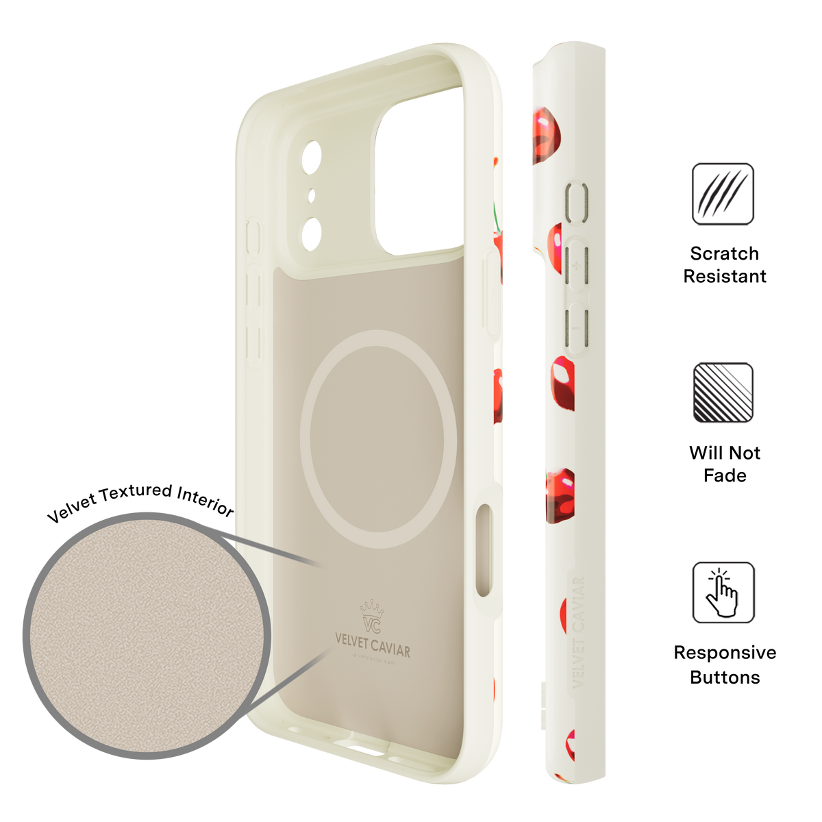 VELVET CAVIAR - IPhone 17 Pro Max MagSafe Case - Mon Cheri Cherry