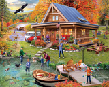 White Mountain Puzzles - Cabin Vacation Seek & Find - 1000 Piece Jigsaw Puzzle